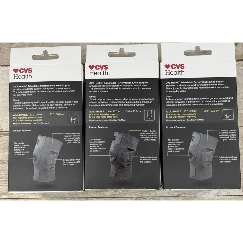 CVS Health Adjustable, Moderate Support, KNEE, Active‎ Compression Support, 3